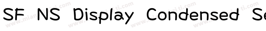 SF NS Display Condensed Semibold字体转换